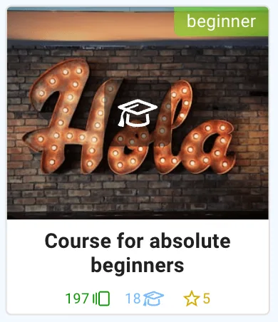 Learn Spanish: Course for absolute beginners